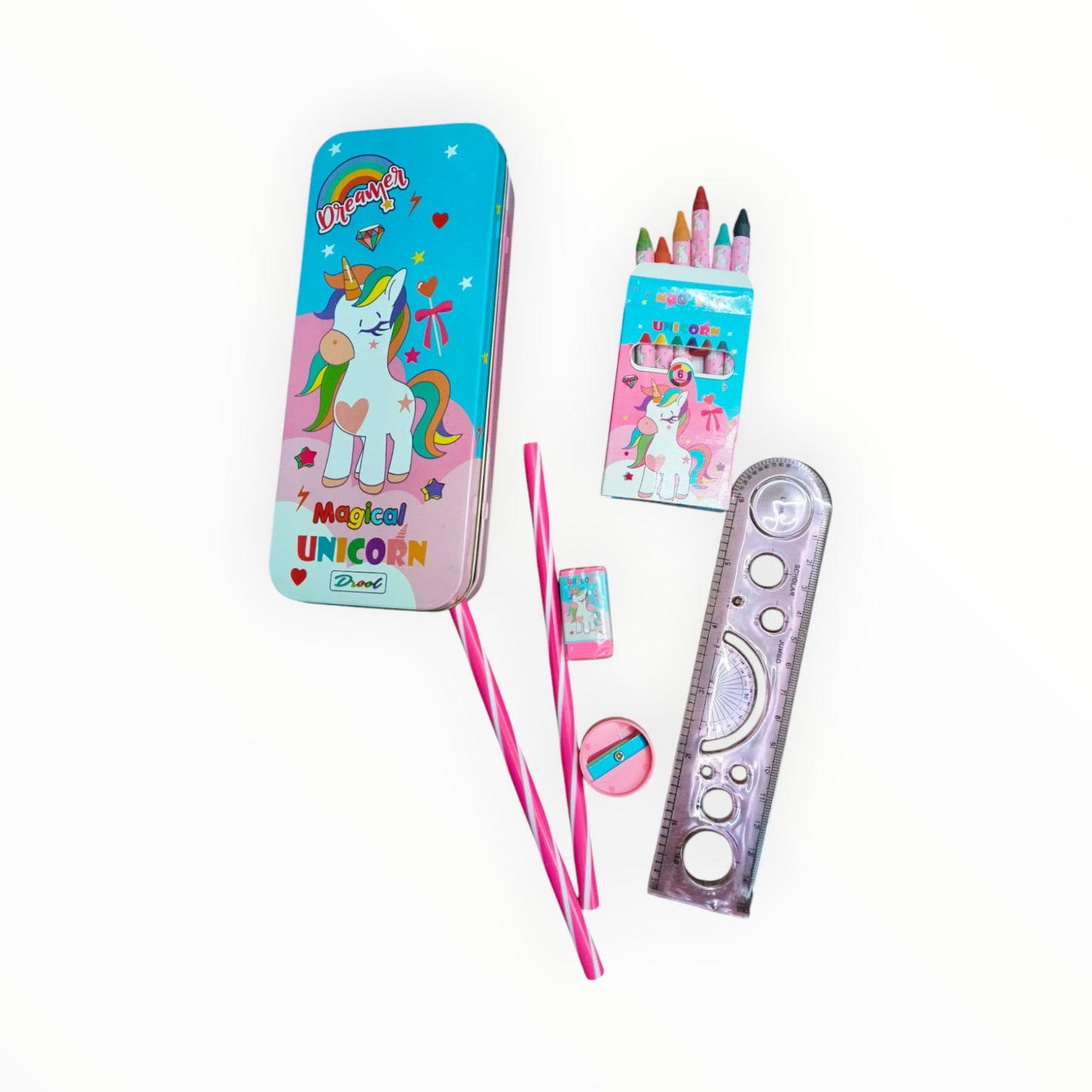 7 in 1 Astronaut, Unicorn Stationery Kit Set