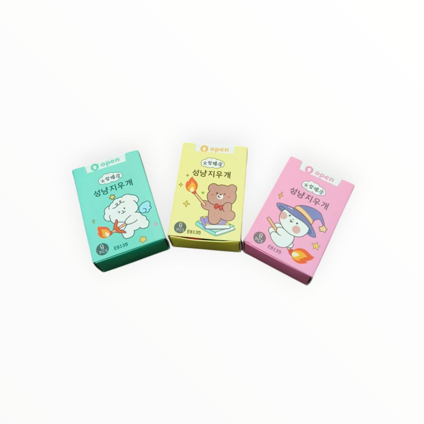 Match Box Shape Erasers