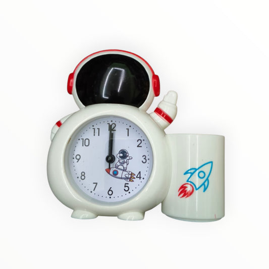 Astronaut Alarm Clock With Pen Holder