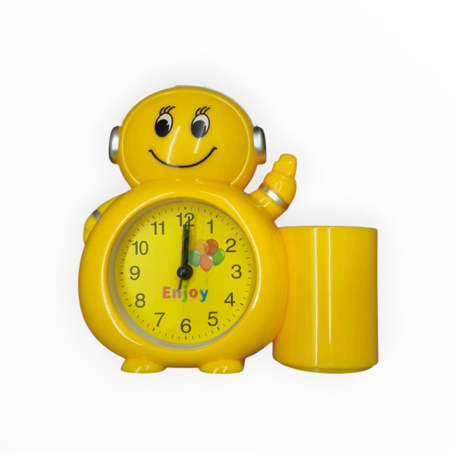 Smiles Alarm Clock With Pen Holder