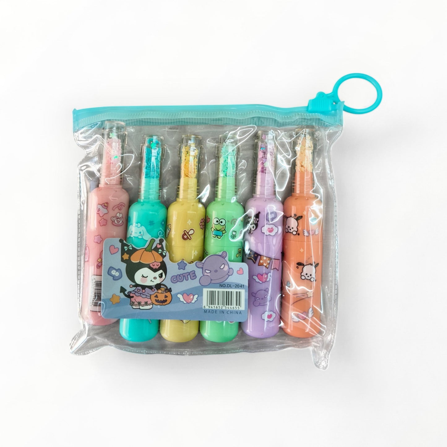 Kuromi Bottle Shape Highlighter 6 Pcs
