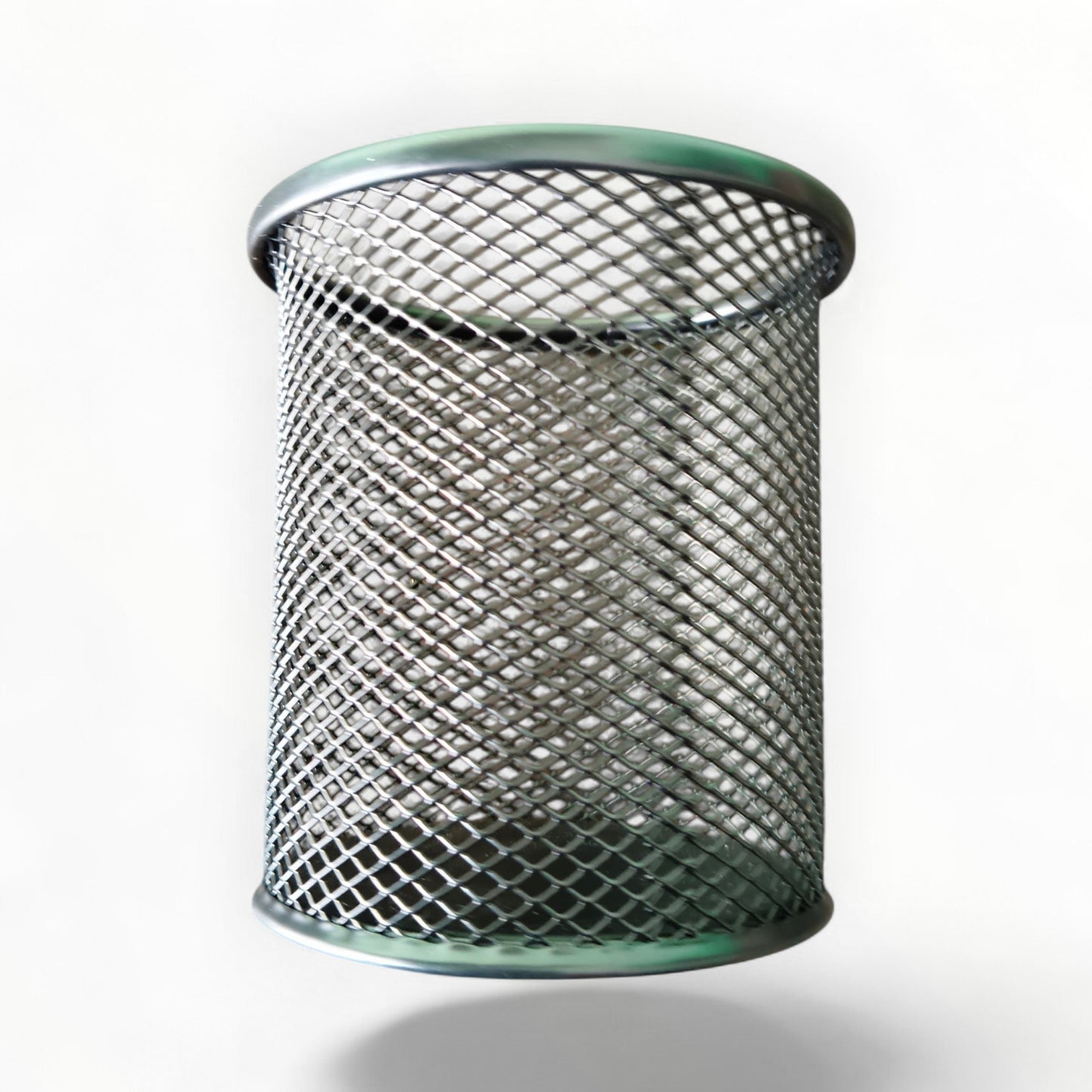 Black Round Mesh Pen Stand, Pencil Holder, Pen Organizer for Desk