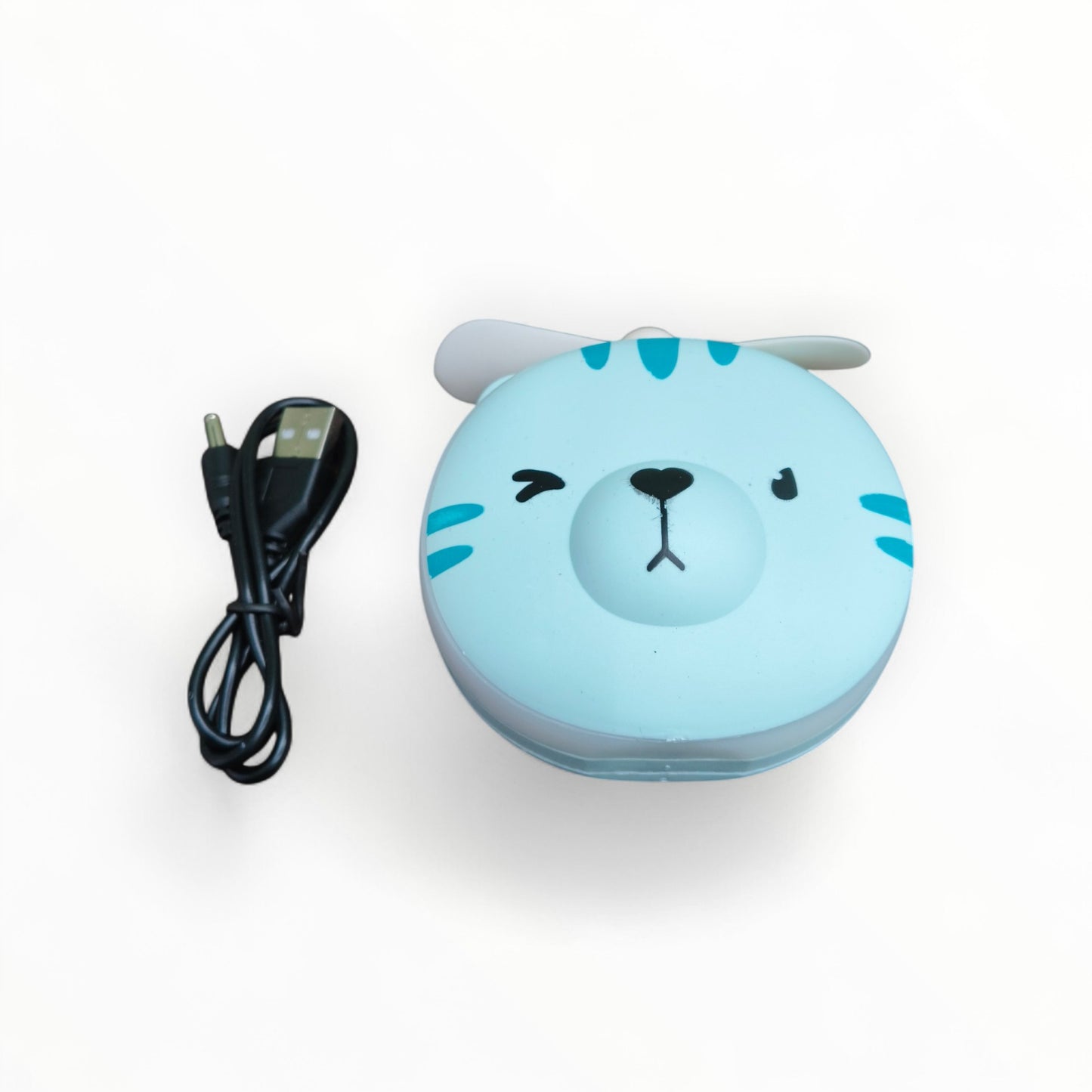 Portable USB LED Light Fan with Makeup Mirror