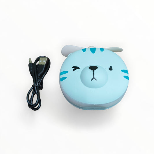 Portable USB LED Light Fan with Makeup Mirror