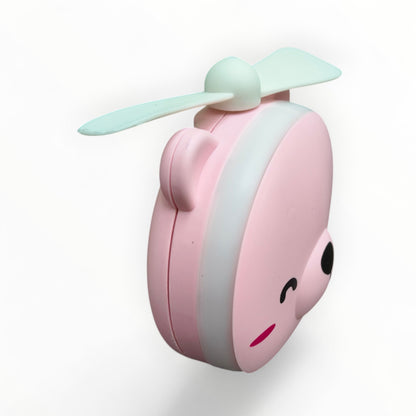 Portable USB LED Light Fan with Makeup Mirror
