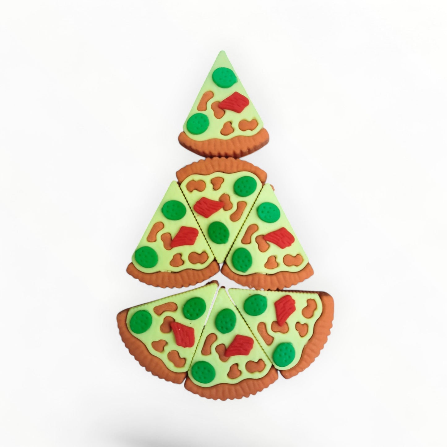Pizza Shape Erasers