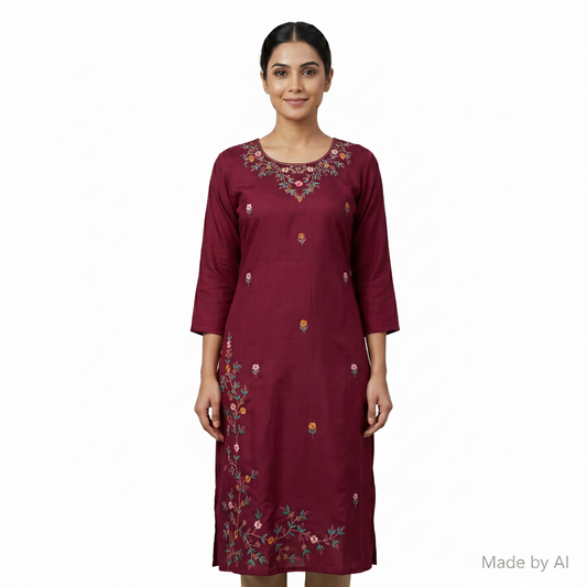 Side Open Model 66 - Kurti Only
