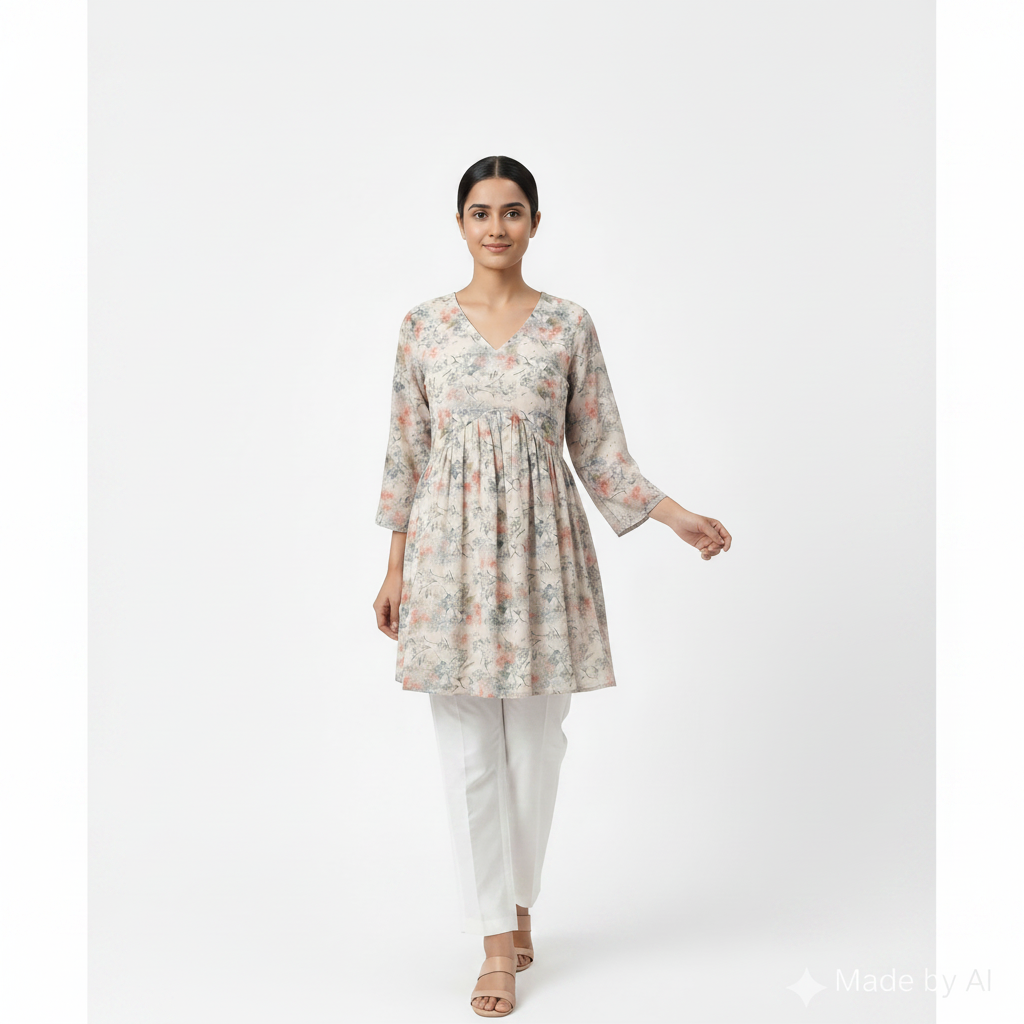 Anarkali Short Top  Model 1