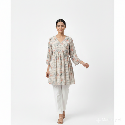 Anarkali Short Top  Model 1