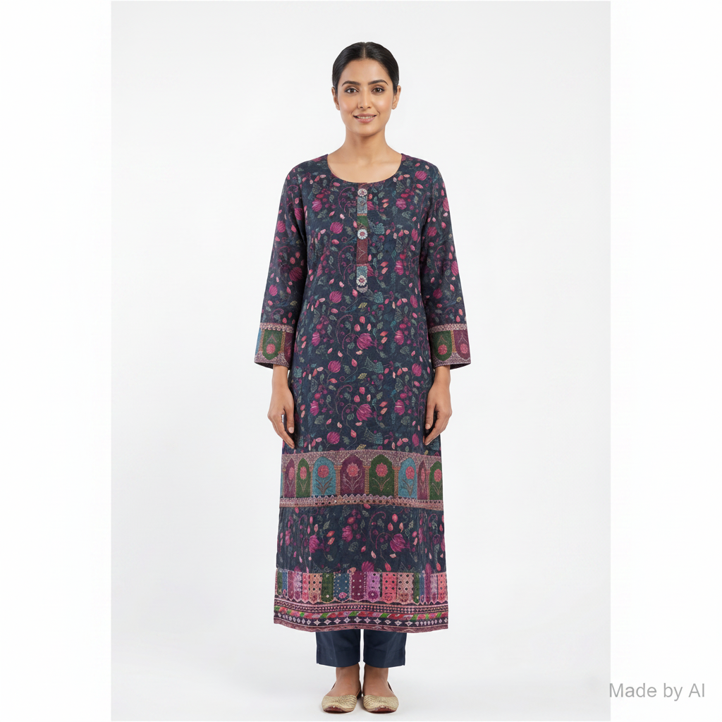 Side Open Model 72 - Kurti Only