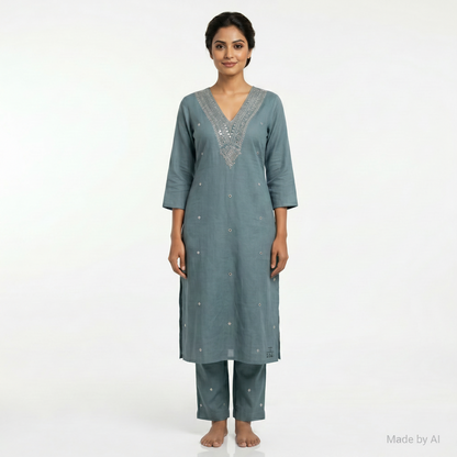 Side Open Model 77 - Kurti only