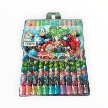 Non Toxic Rolling Coloring Crayons Twistable