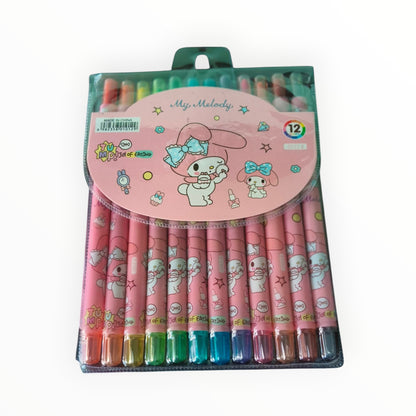 Non Toxic Rolling Coloring Crayons Twistable