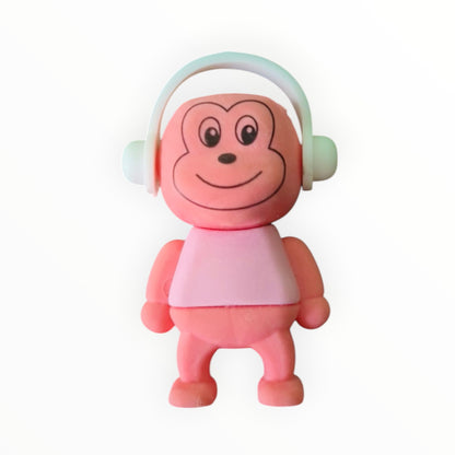 Monkey Headphone Shape Erasers