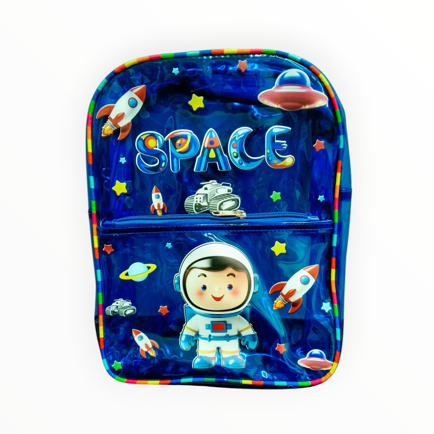 Transparent Neon School Bag - Lightweight & Trendy Backpack