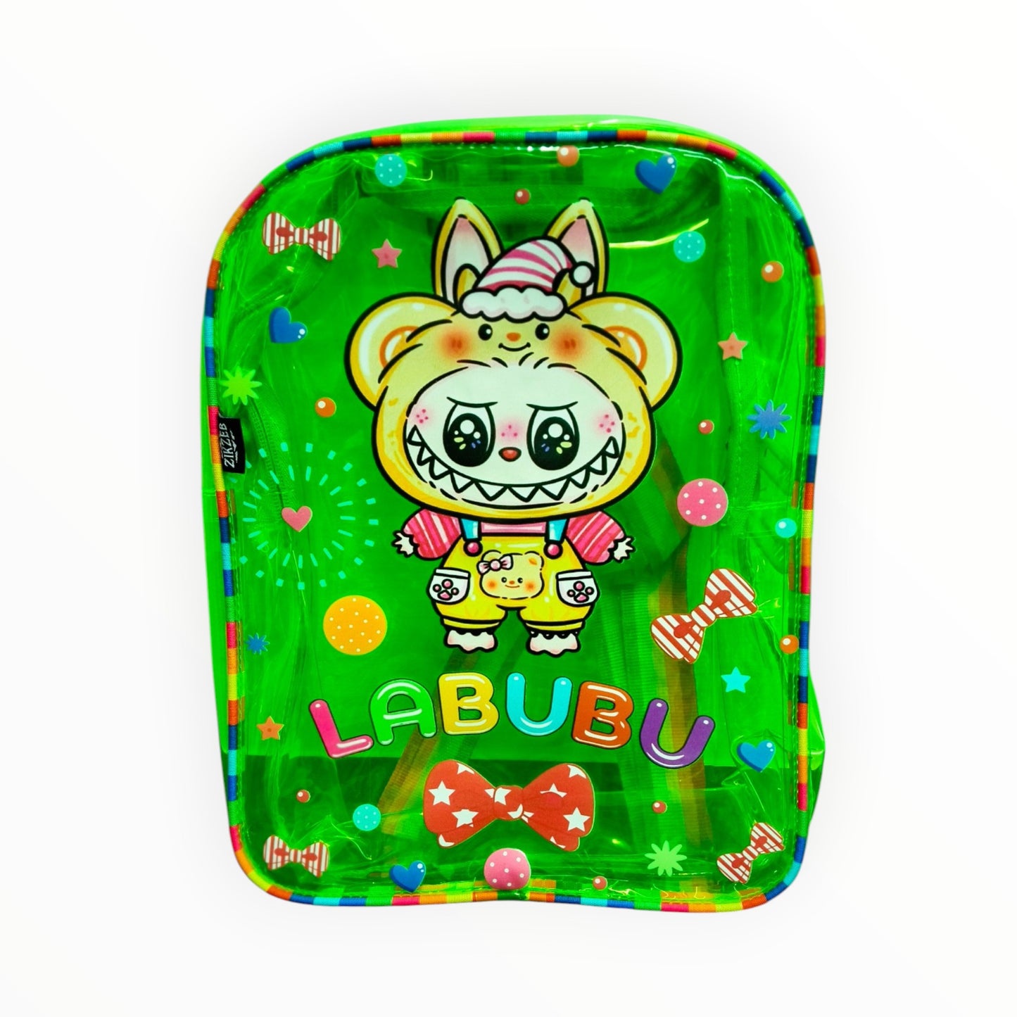Transparent Neon School Bag - Lightweight & Trendy Backpack
