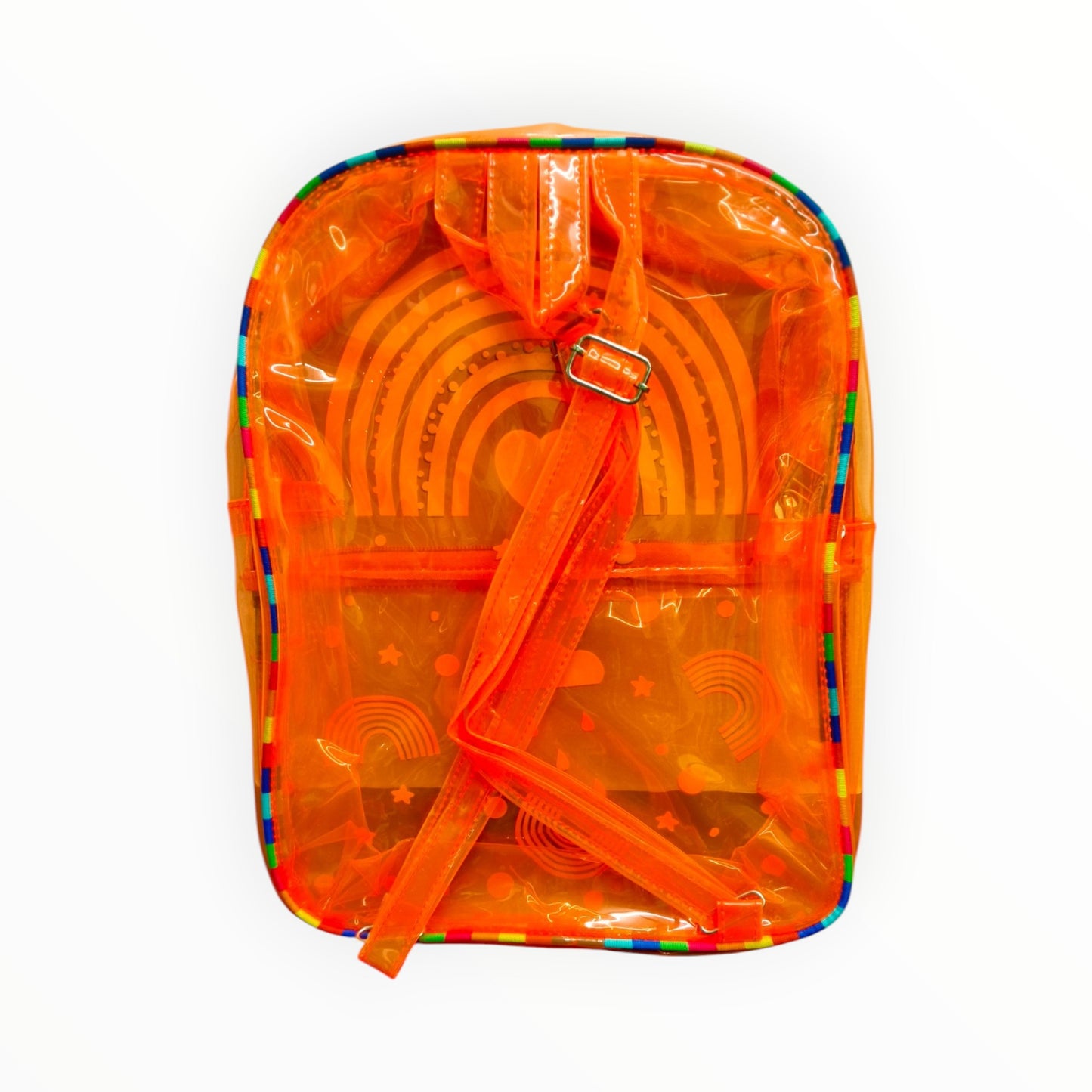 Transparent Neon School Bag - Lightweight & Trendy Backpack