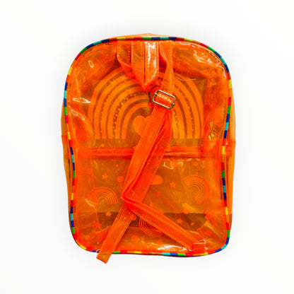 Transparent Neon School Bag - Lightweight & Trendy Backpack