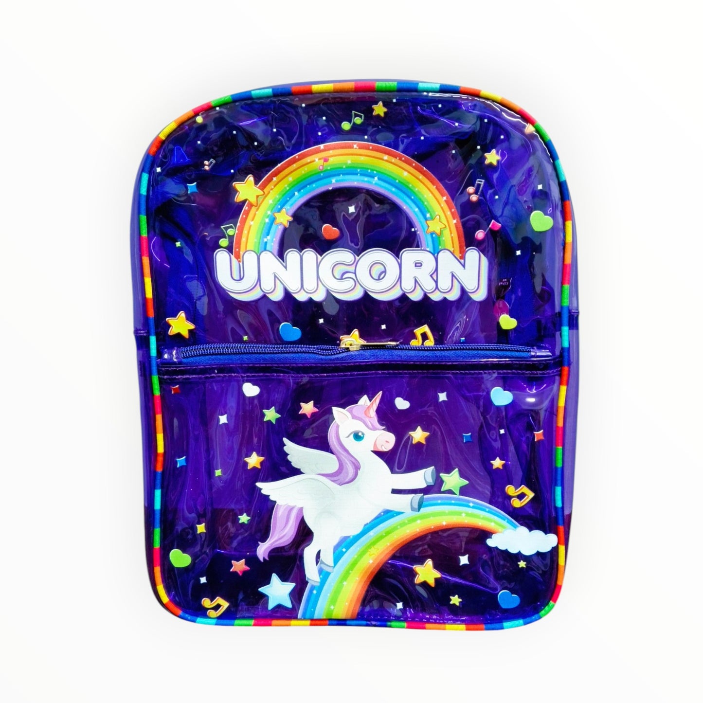 Transparent Neon School Bag - Lightweight & Trendy Backpack
