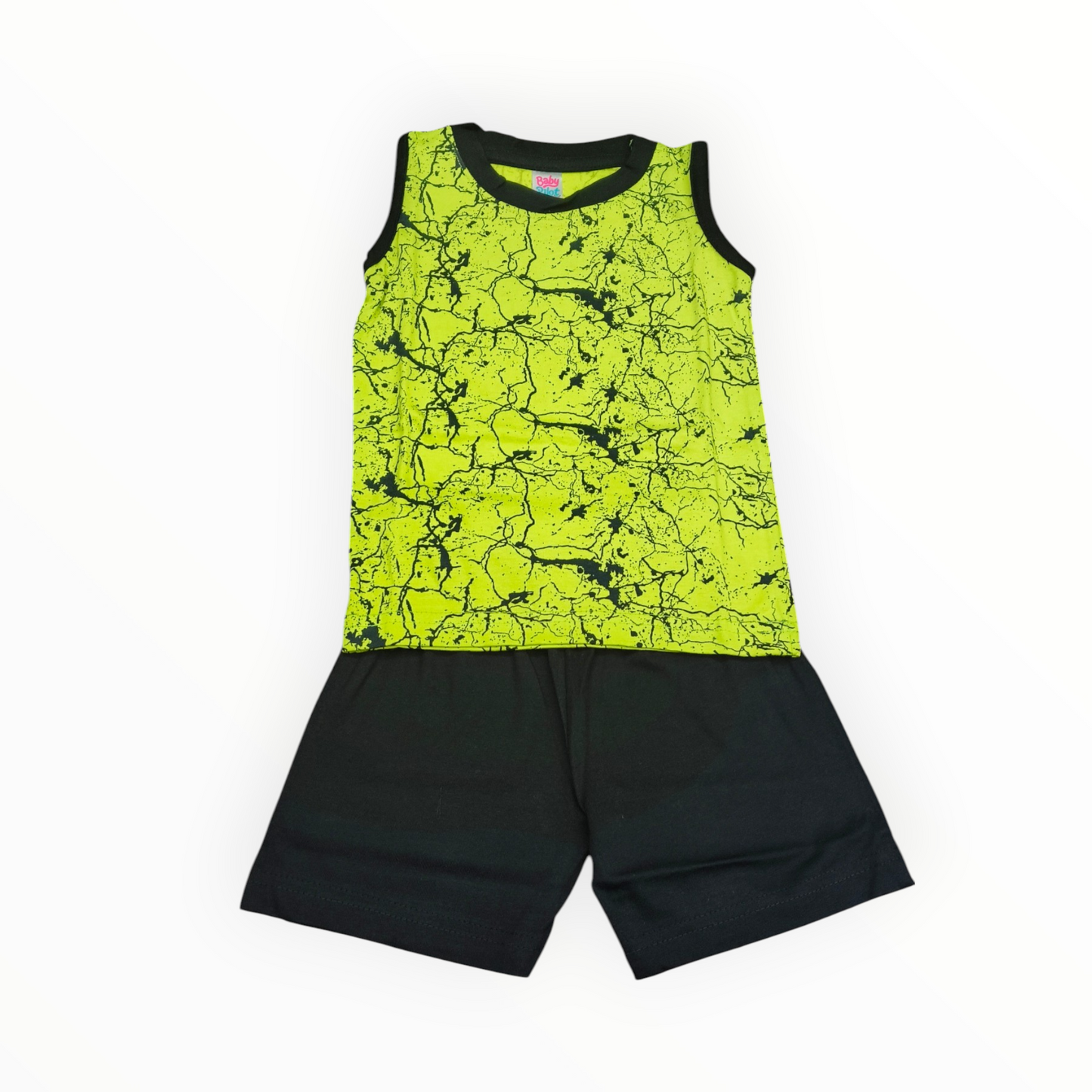 6 to 12m Baby Boy  Sleeveless  Set -  Model  1