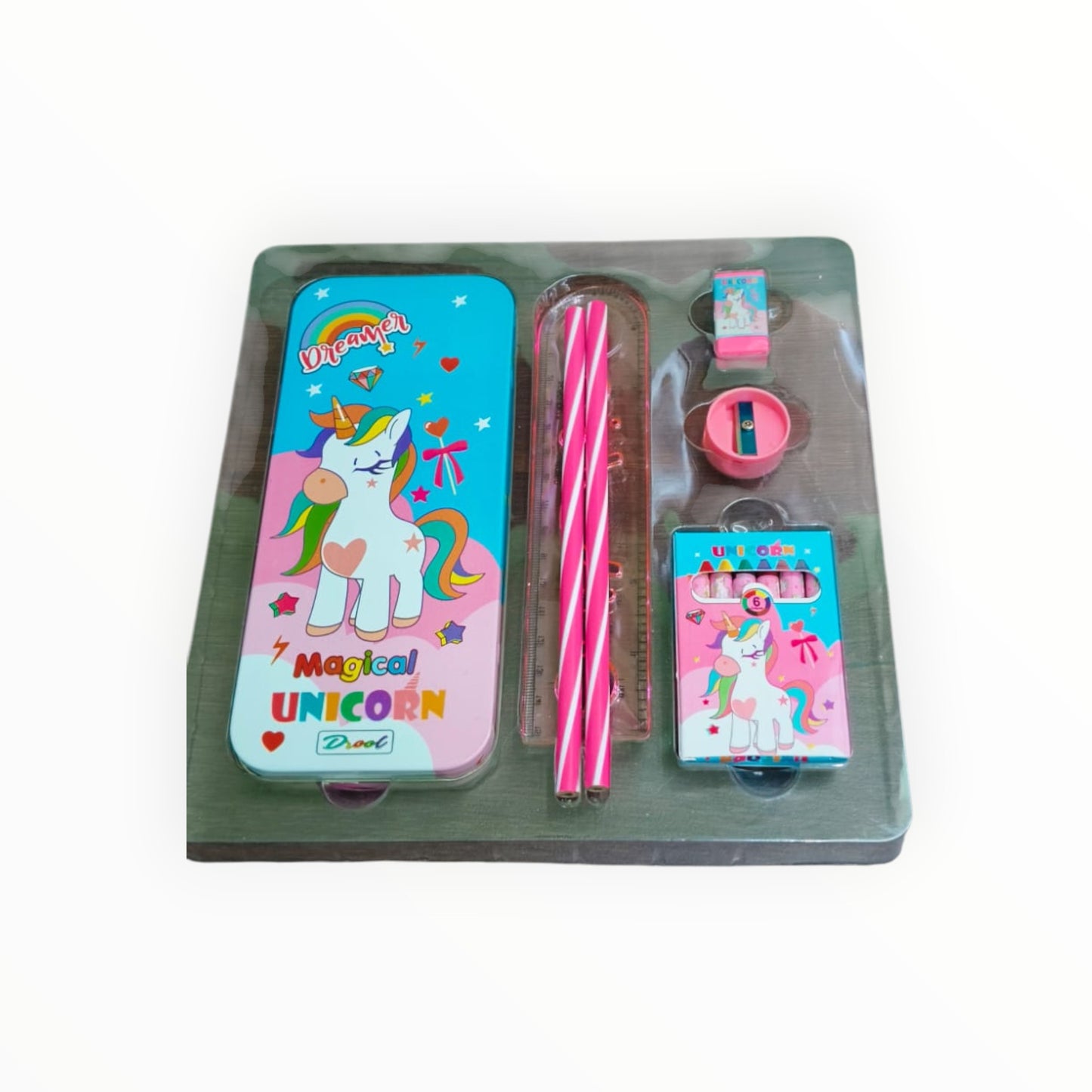 7 in 1 Astronaut, Unicorn Stationery Kit Set