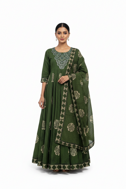 Anarkali and Dupatta Model 4