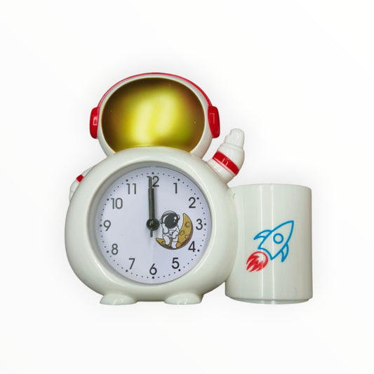 Astronaut Alarm Clock With Pen Holder