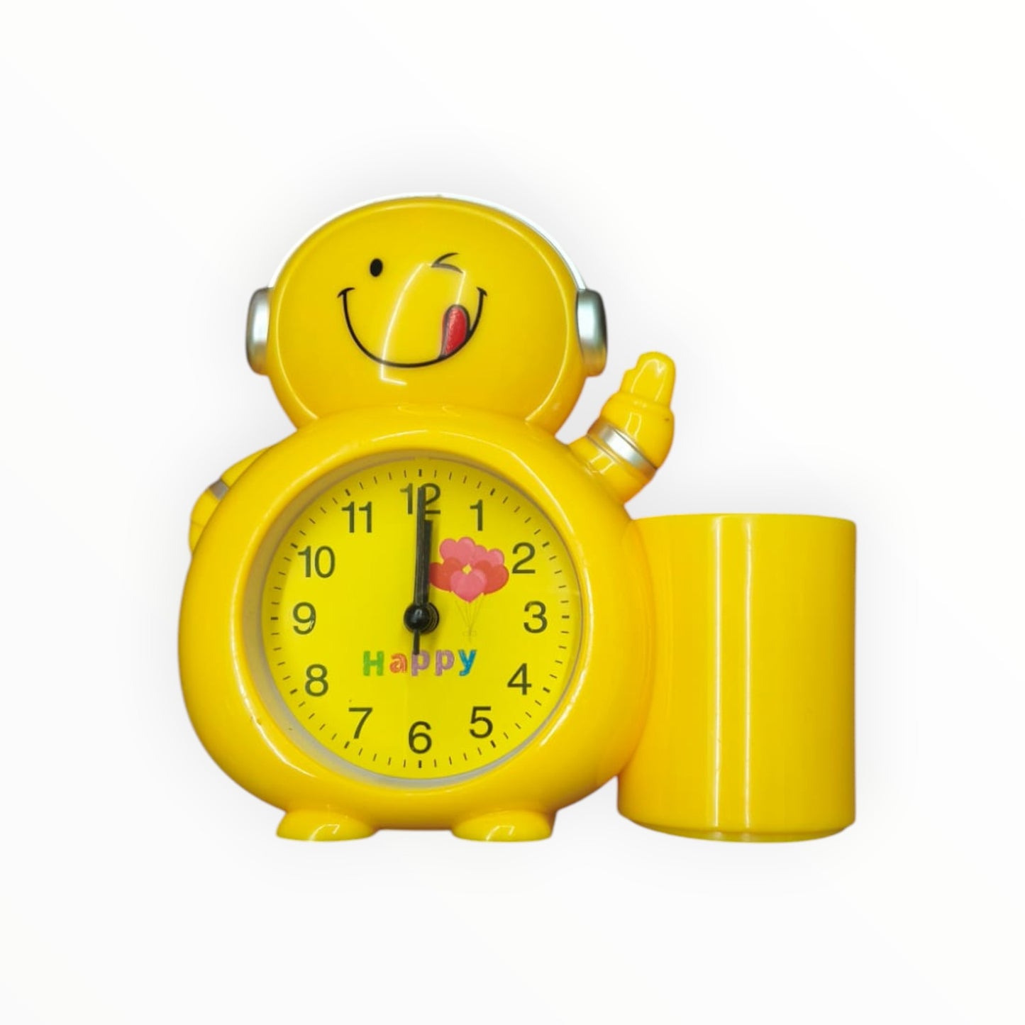 Smiles Alarm Clock With Pen Holder