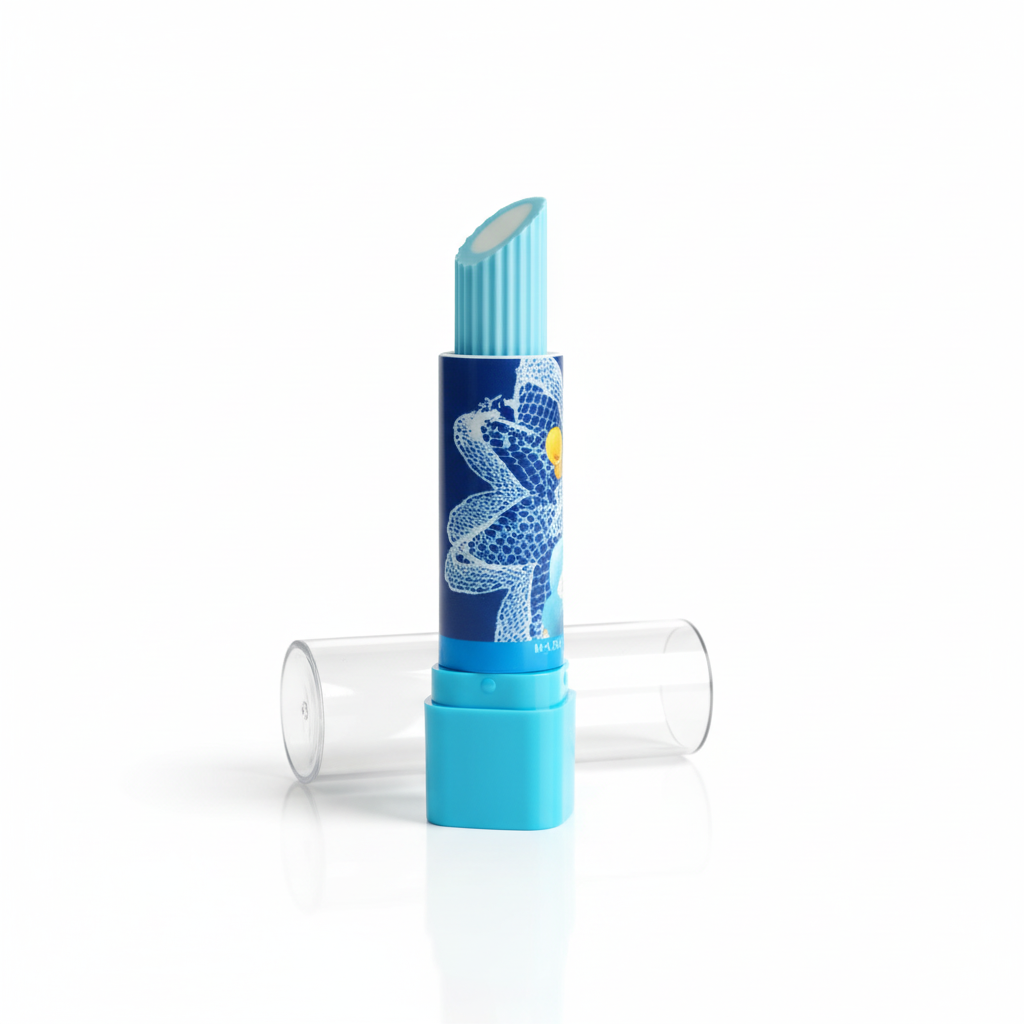 Blue Floral Lip Balm - Luxury Hero