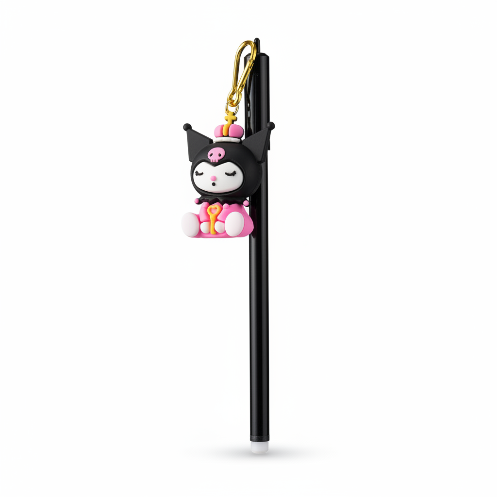 Charm Pen - Kuromi Sitting Pink Kimono