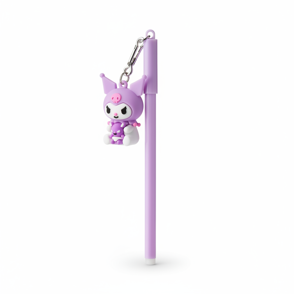 Charm Pendant Pen - Kuromi Purple