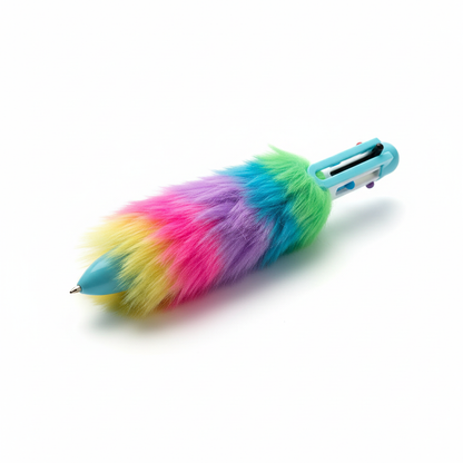 Fluffy Fur Pen - Blue