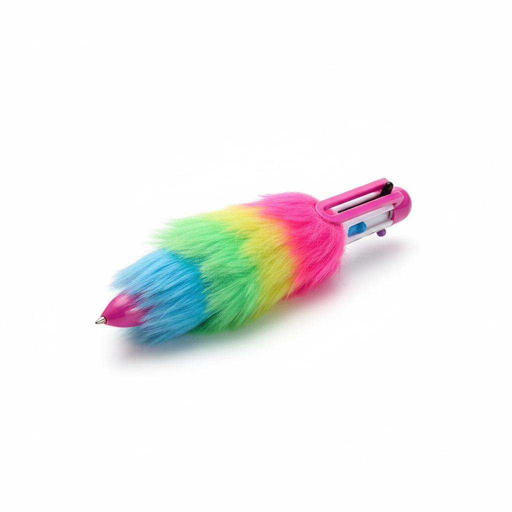 Fluffy Fur Pen - Pink