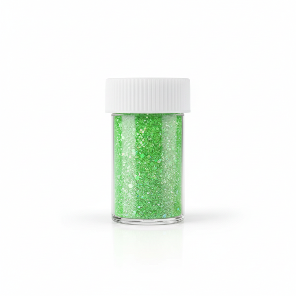 Green Glitter Jar – Luxury Hero