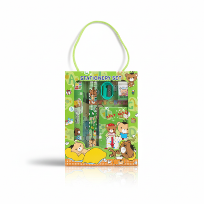 Green Stationery Set Front