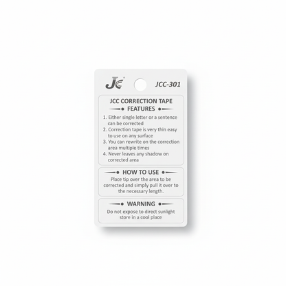 JCC-301 Back Packaging — Luxury Hero
