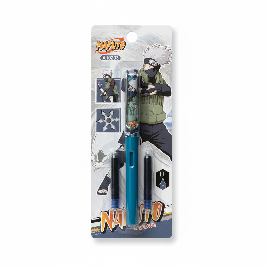 Naruto Kakashi Fountain Pen Set Alt – Luxury Hero