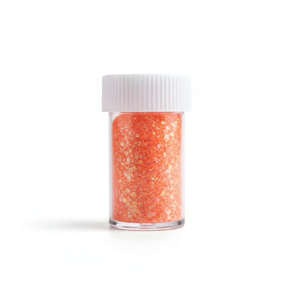 Orange Glitter Jar – Luxury Hero