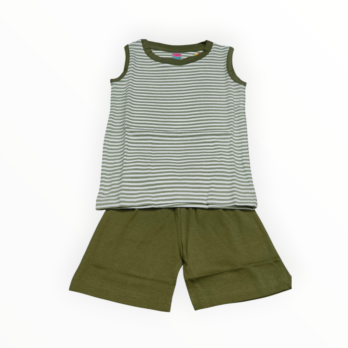 6 to 12m Baby Boy  Sleeveless  Set -  Model  1