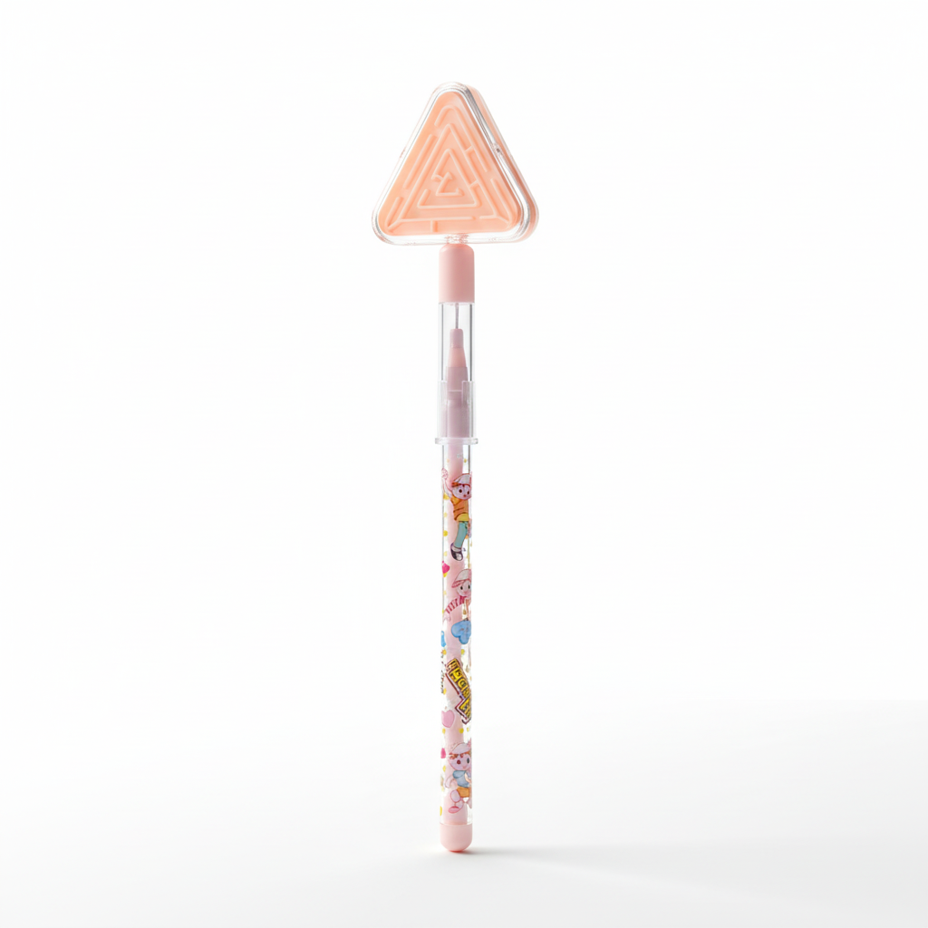Triangle Maze Pen - Peach