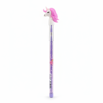 Unicorn Stacked Pencil Pen - Purple Pink Mane