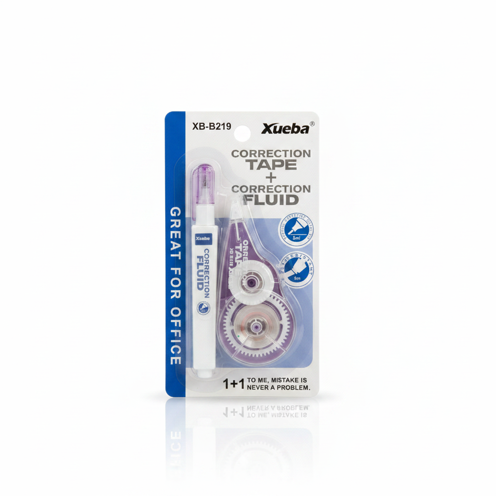 Xueba Correction Tape + Fluid – Purple – Luxury Hero