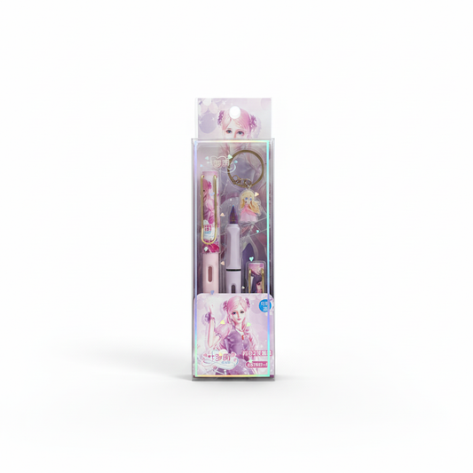 Ye Luoli Pink Fountain Pen Set – Front