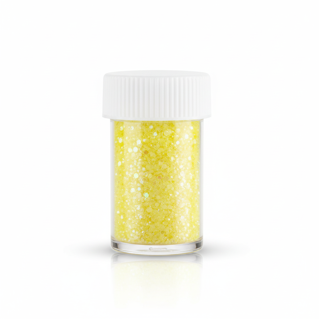 Yellow Glitter Jar – Luxury Hero